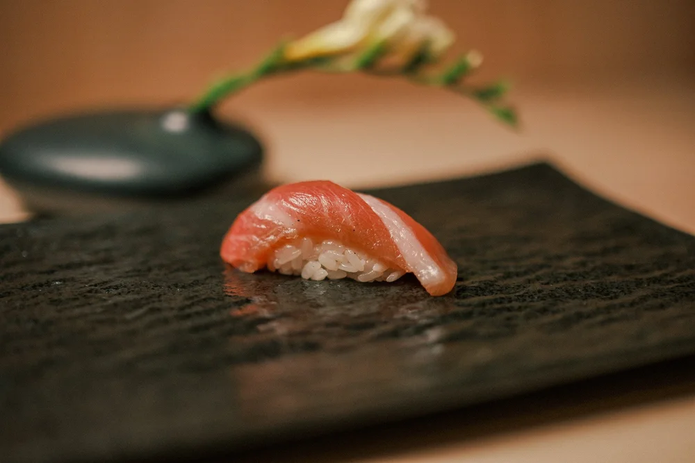 Shima Aji — striped jack nigiri