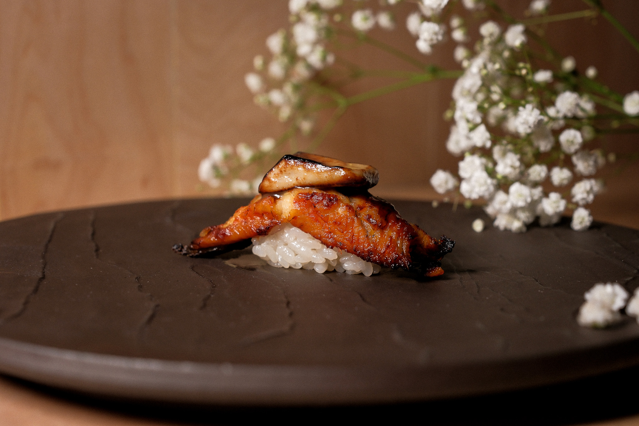 Eel with foie gras